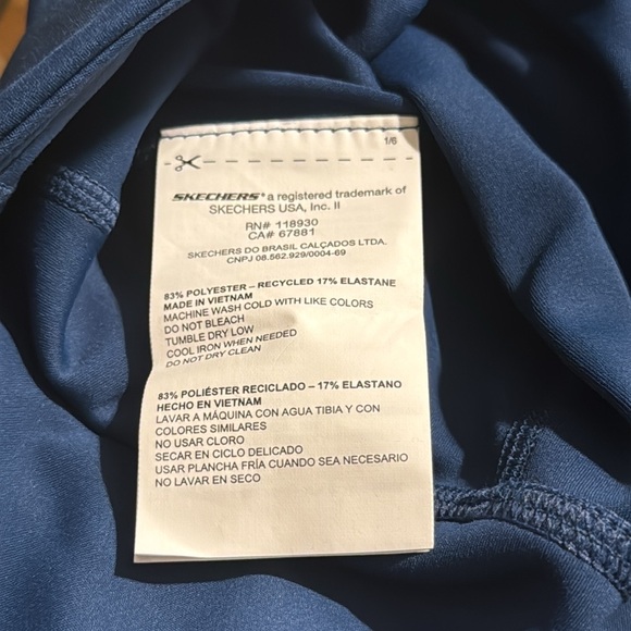 Skechers Ladies' GoStretch Luxe Tight Leggings Blue Medium - Picture 11 of 11